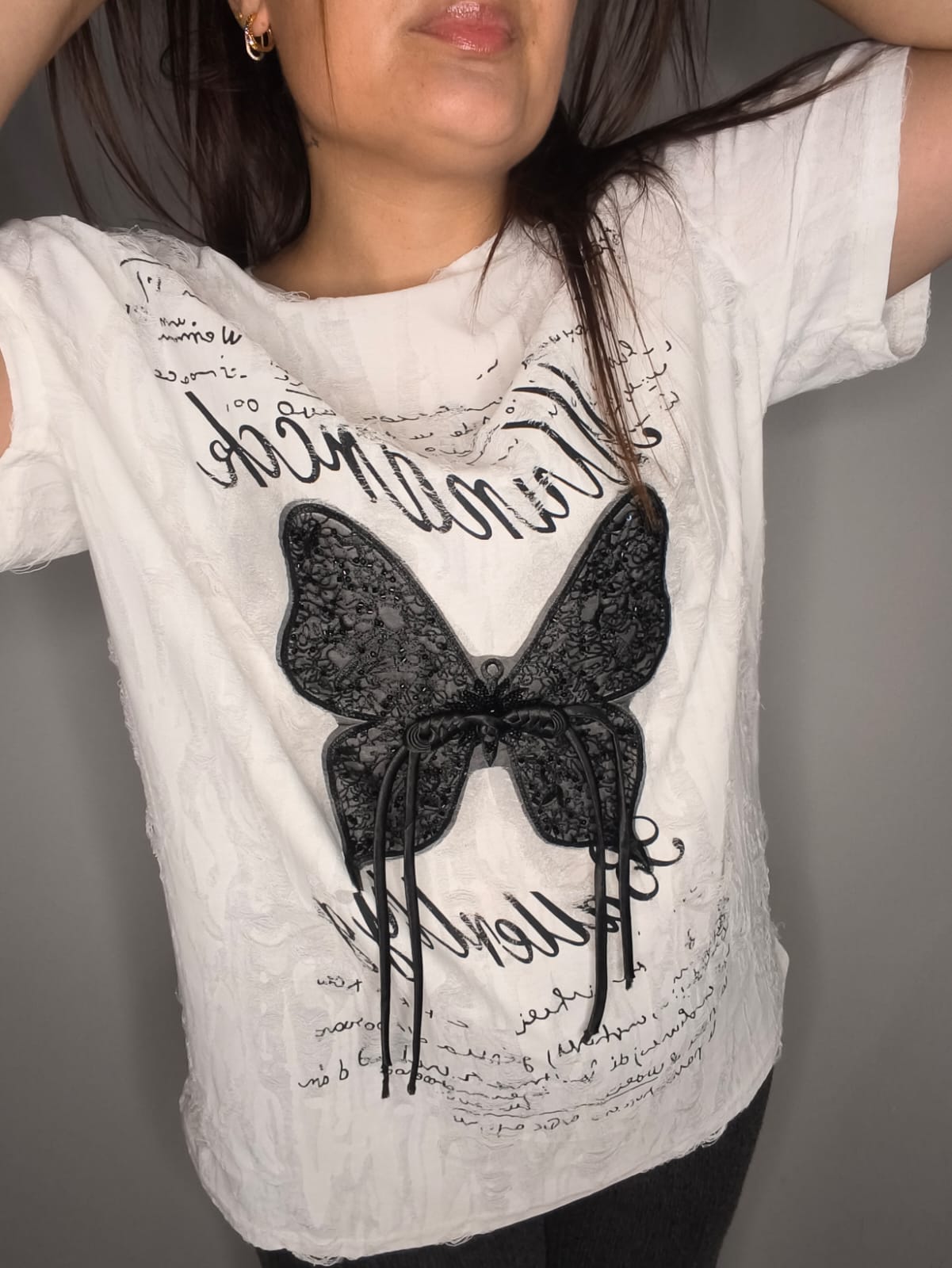 Camiseta Mariposa Blanco - Fly Out