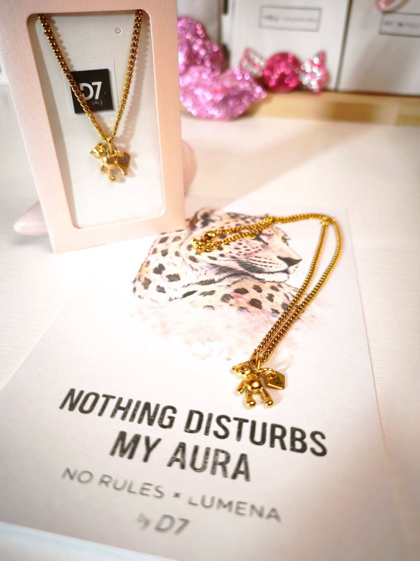 Collar Teddy Gold - NR x Lúmena