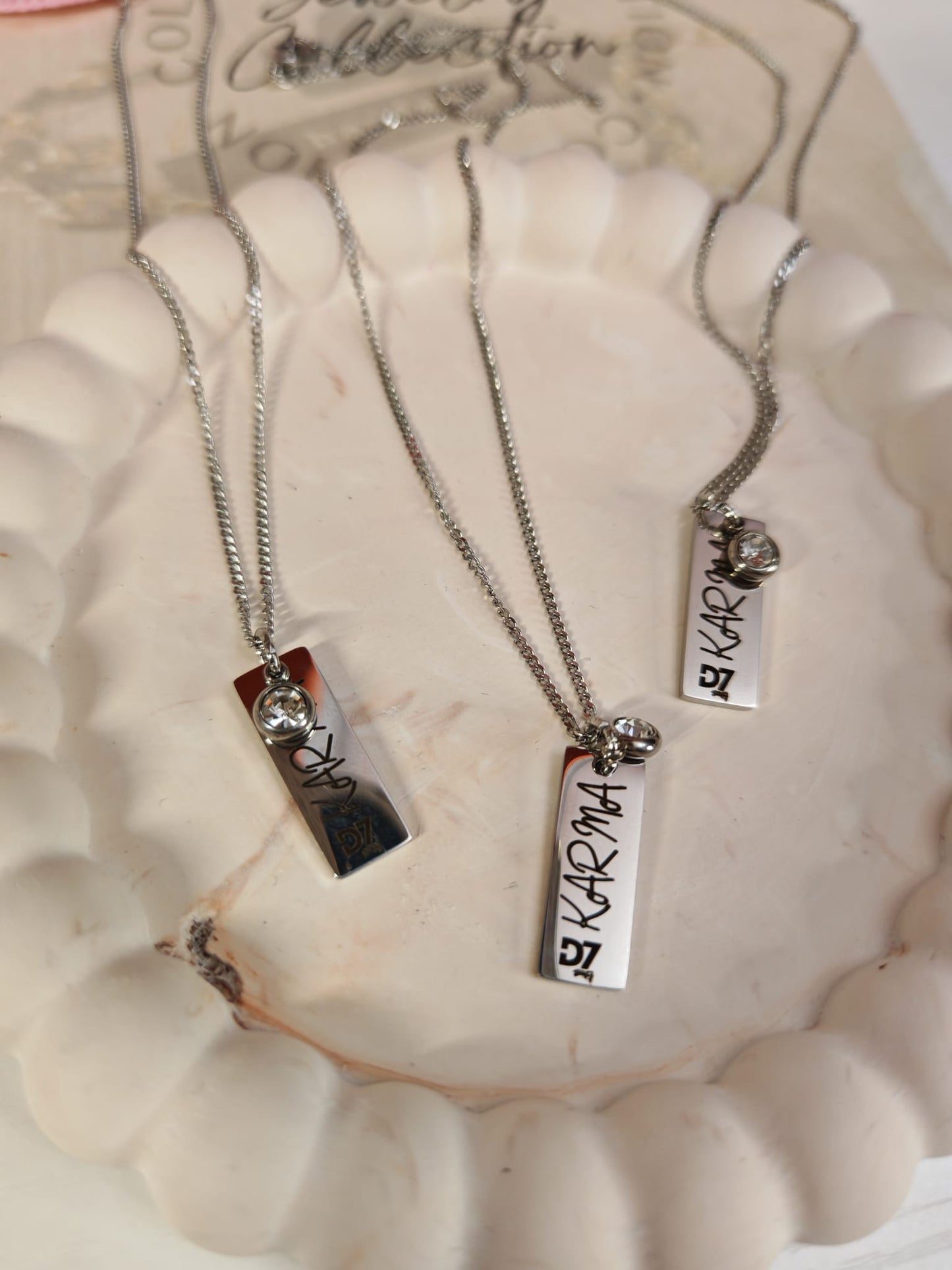 Collar Karma Plata - D7