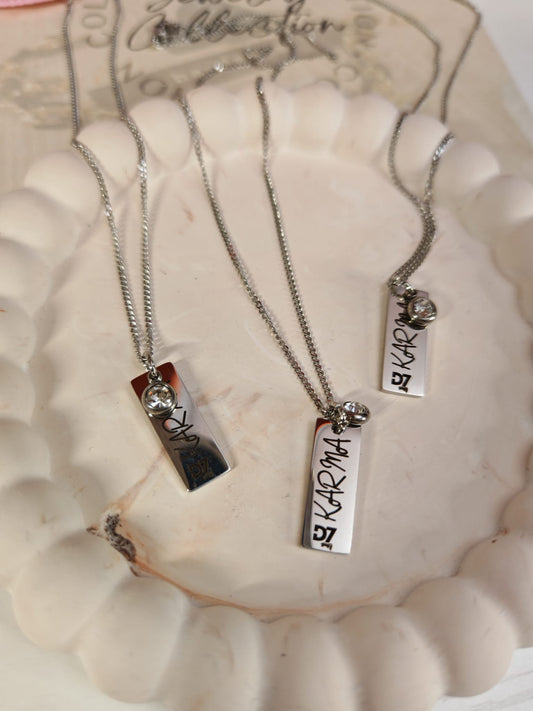 Collar Karma Plata - D7