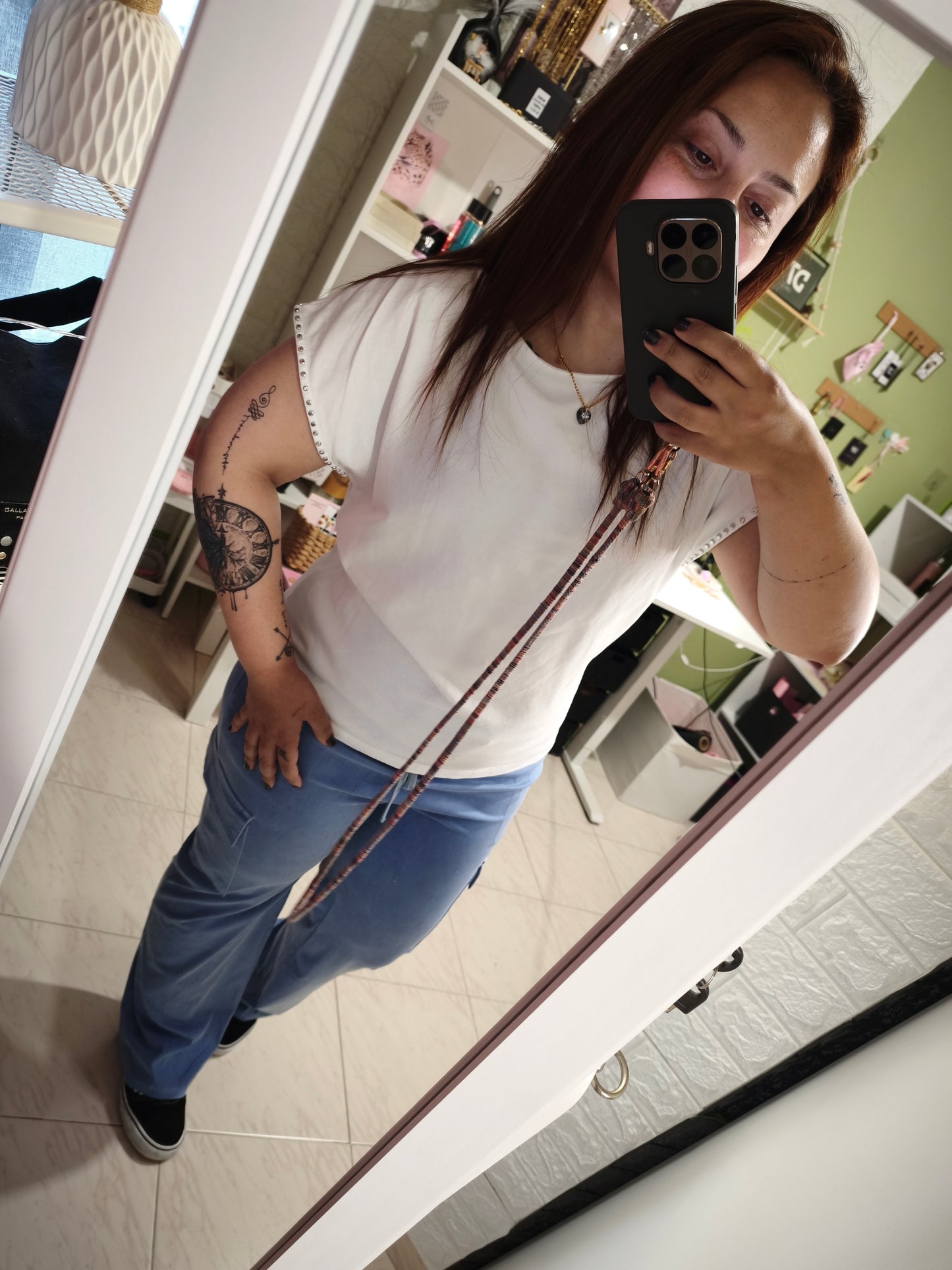 Camiseta Roma Blanco Tachas
