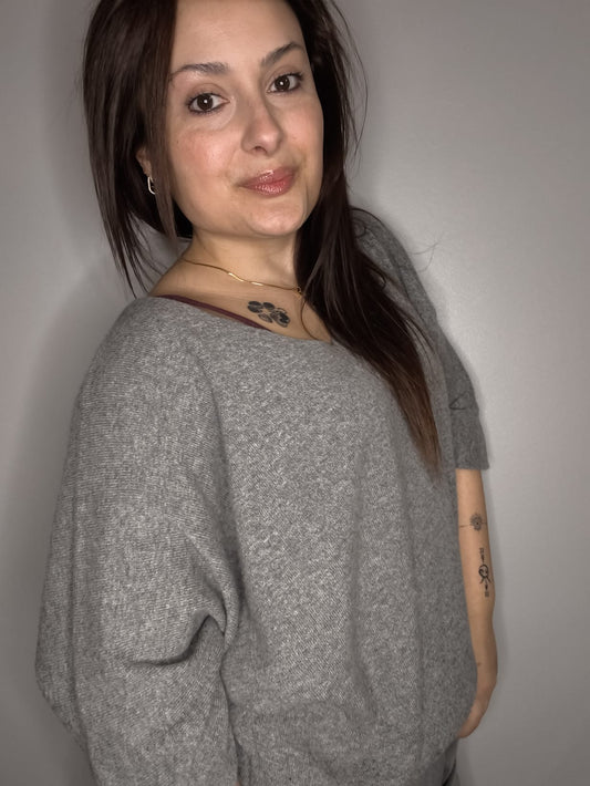 Jersey Dulce Gris AMY 🩶