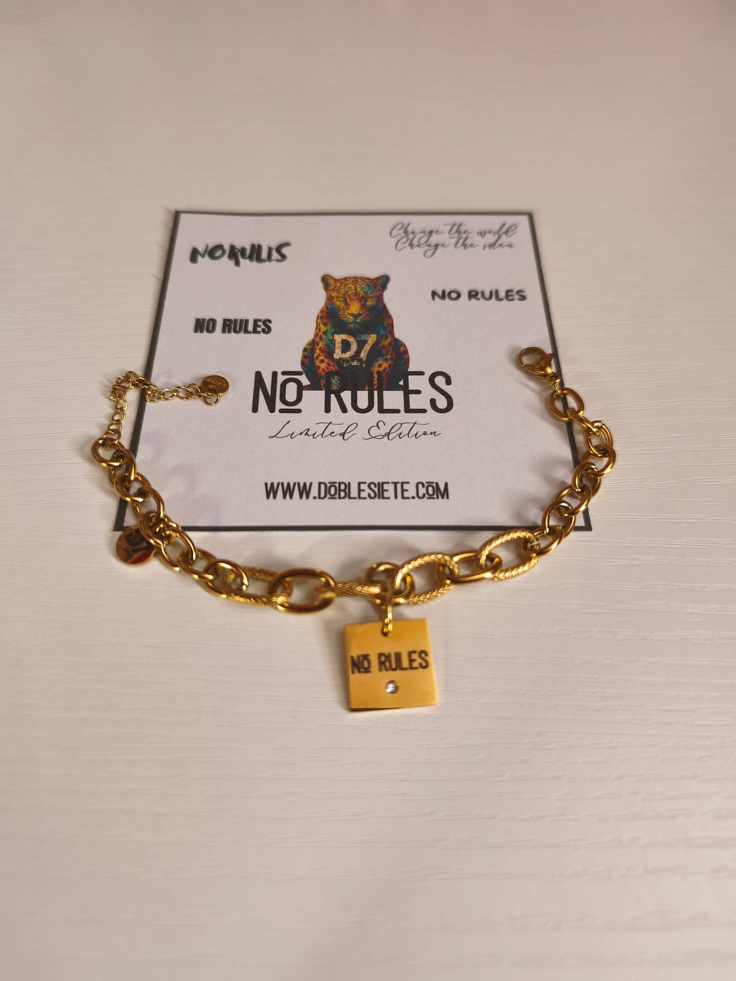 Pulsera NR NO RULES ORO - D7