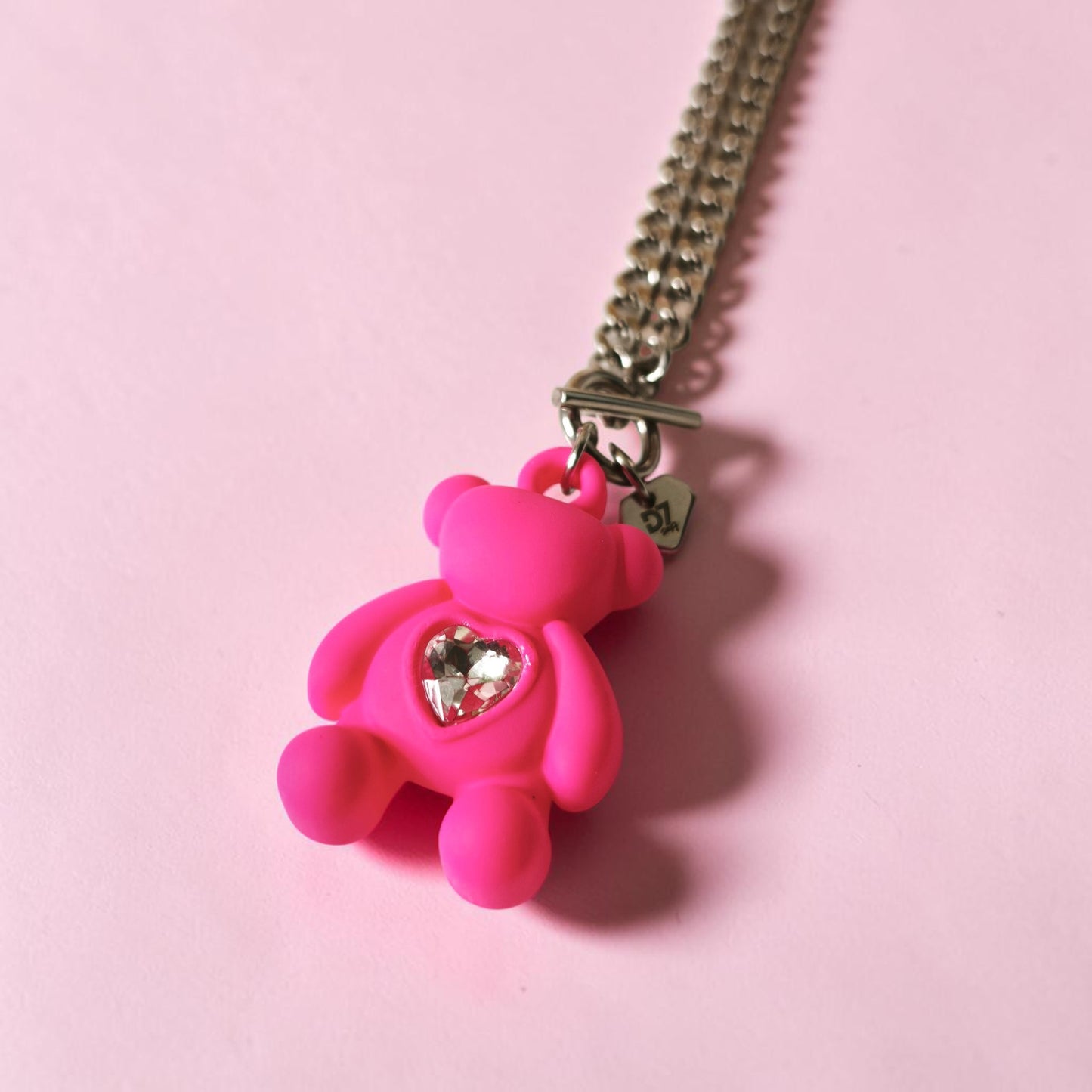 Collar Sweet Fucsia Plata