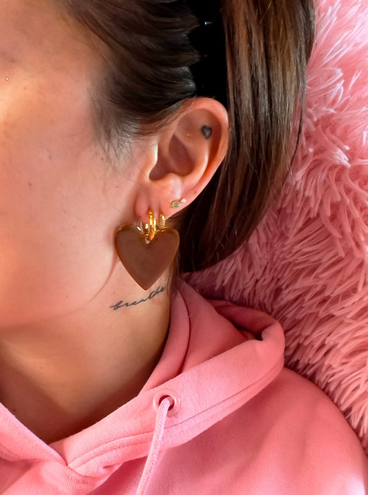 Pendientes CORA Choco ORO - RESET x D7