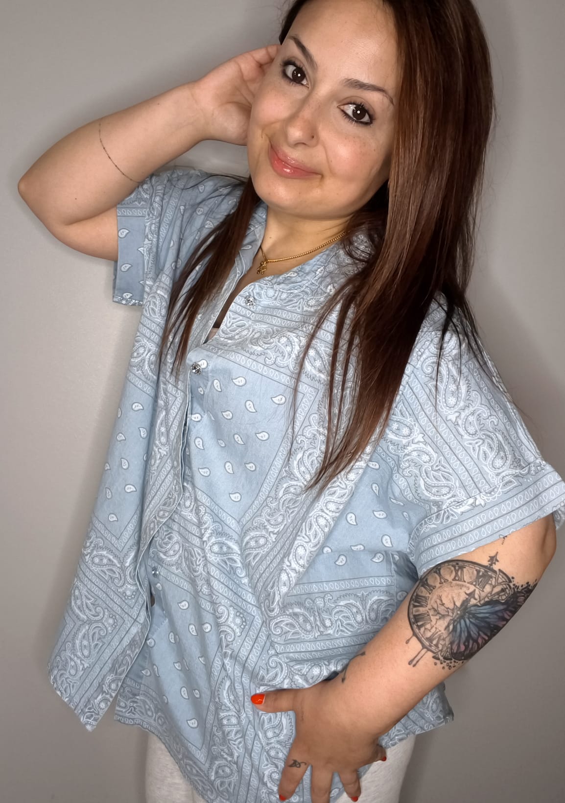 Camisa Mar 💙 Azul Claro