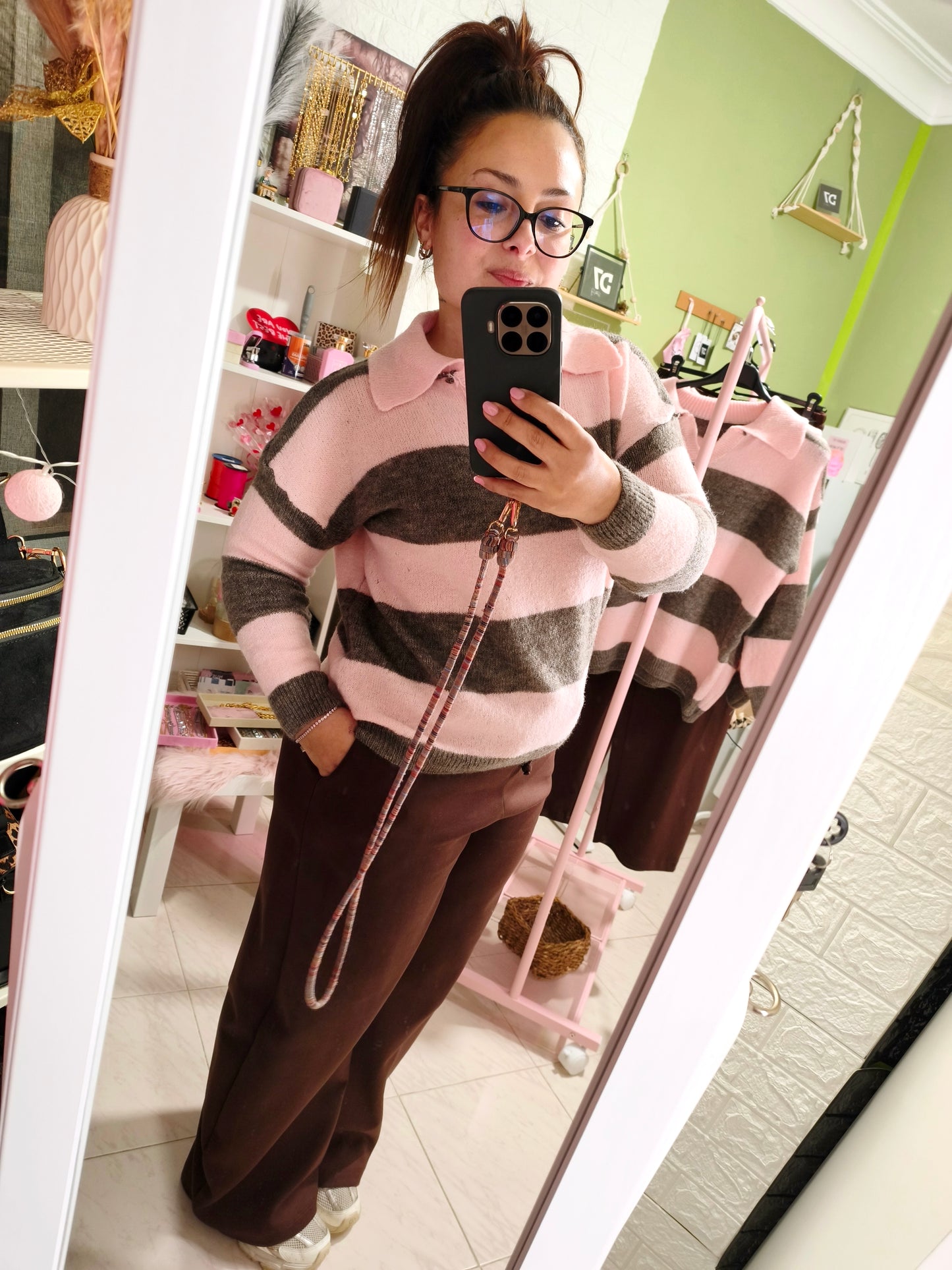 Jersey Polo Choco Rosa 🍫🩷