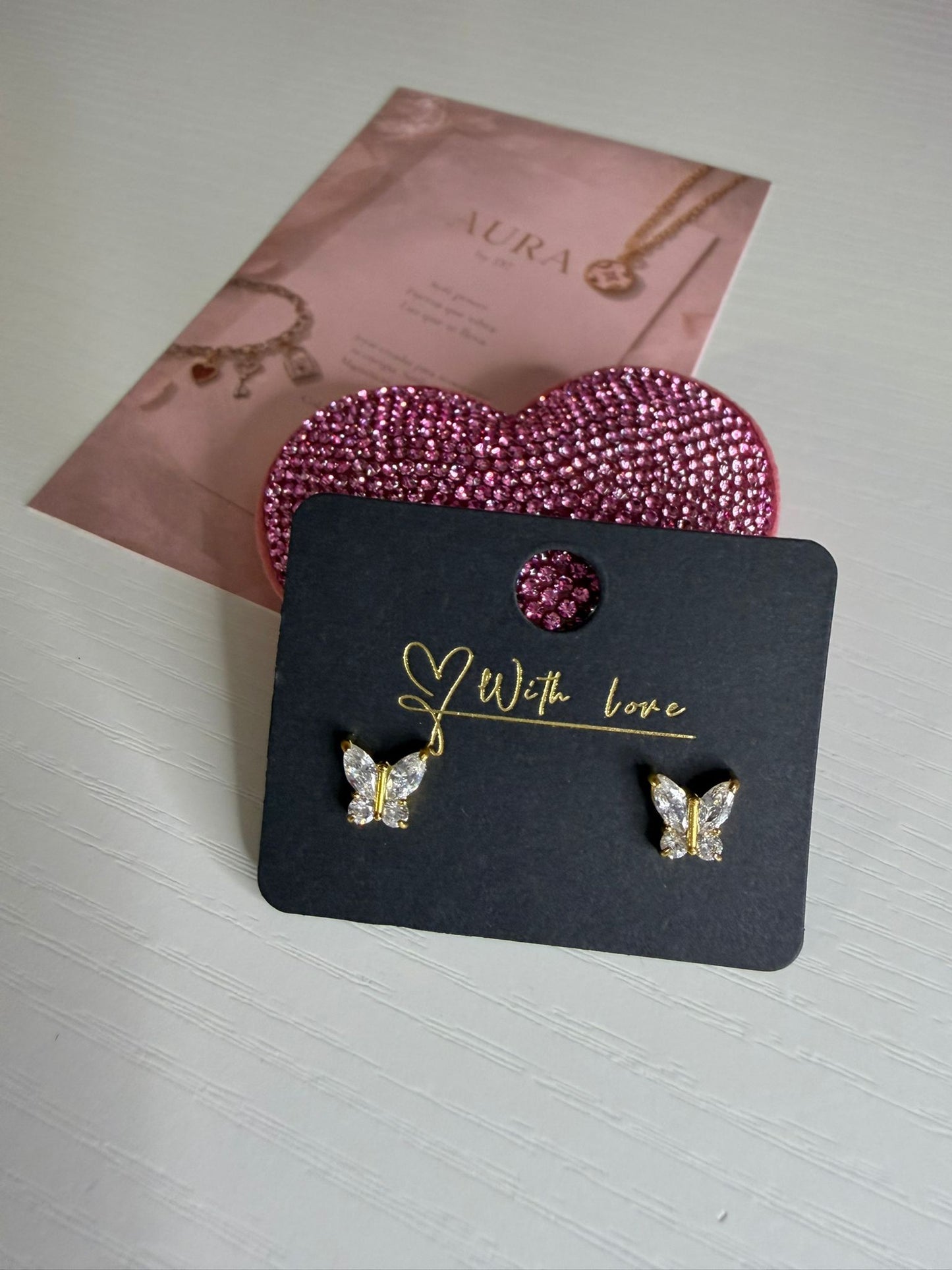 Pendientes Mariposa Shine | Chapados en oro de 18K