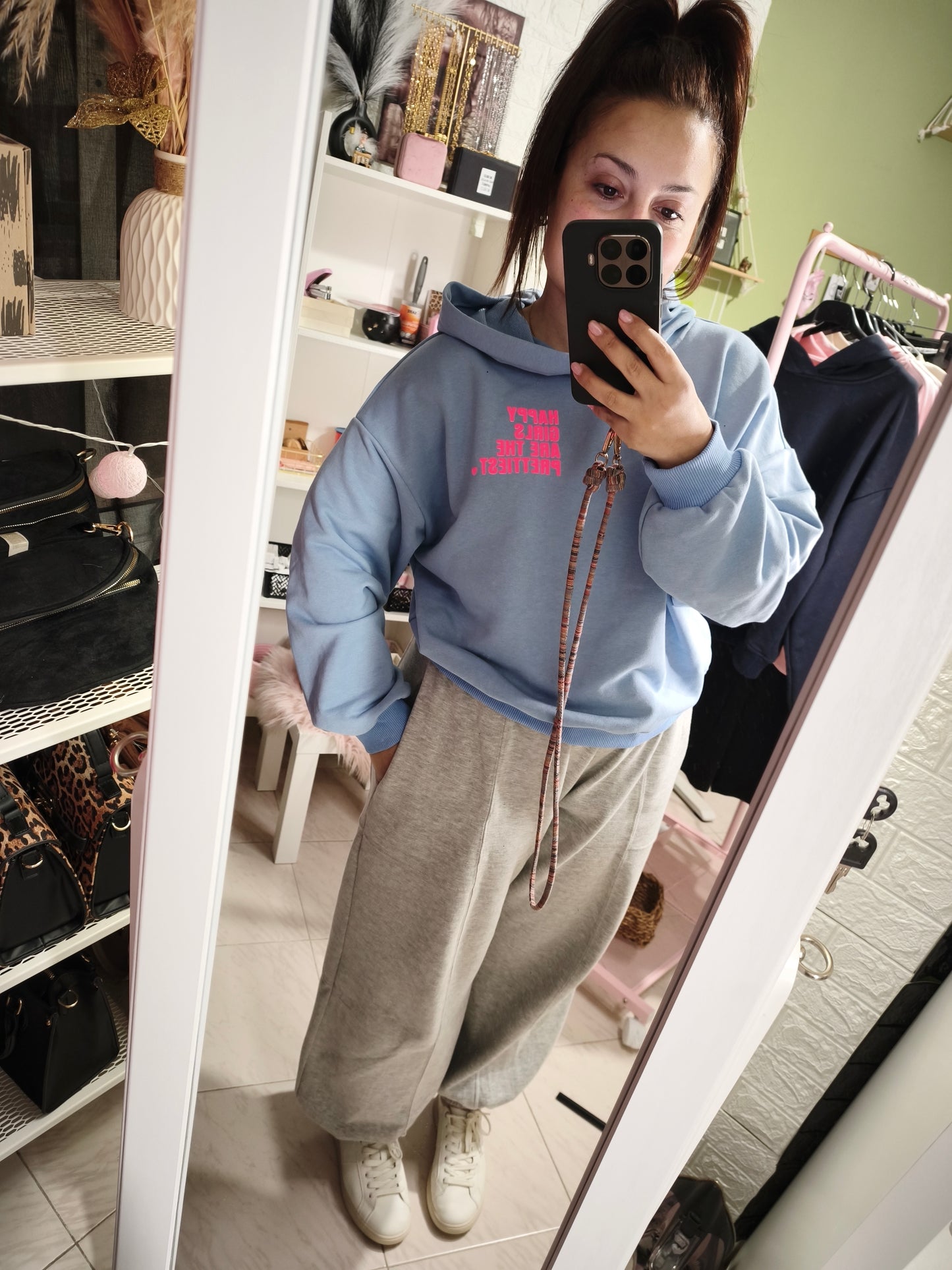 Sudadera GIRL Celeste 🩵