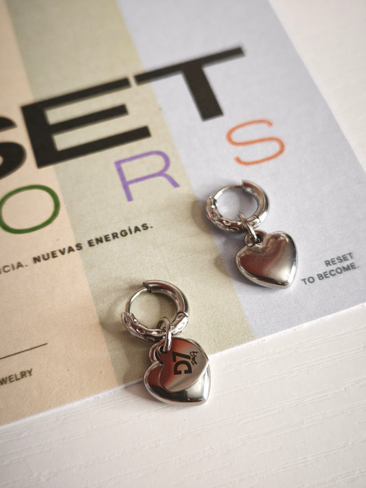 Pendientes LOVE PLATA - RESET x D7