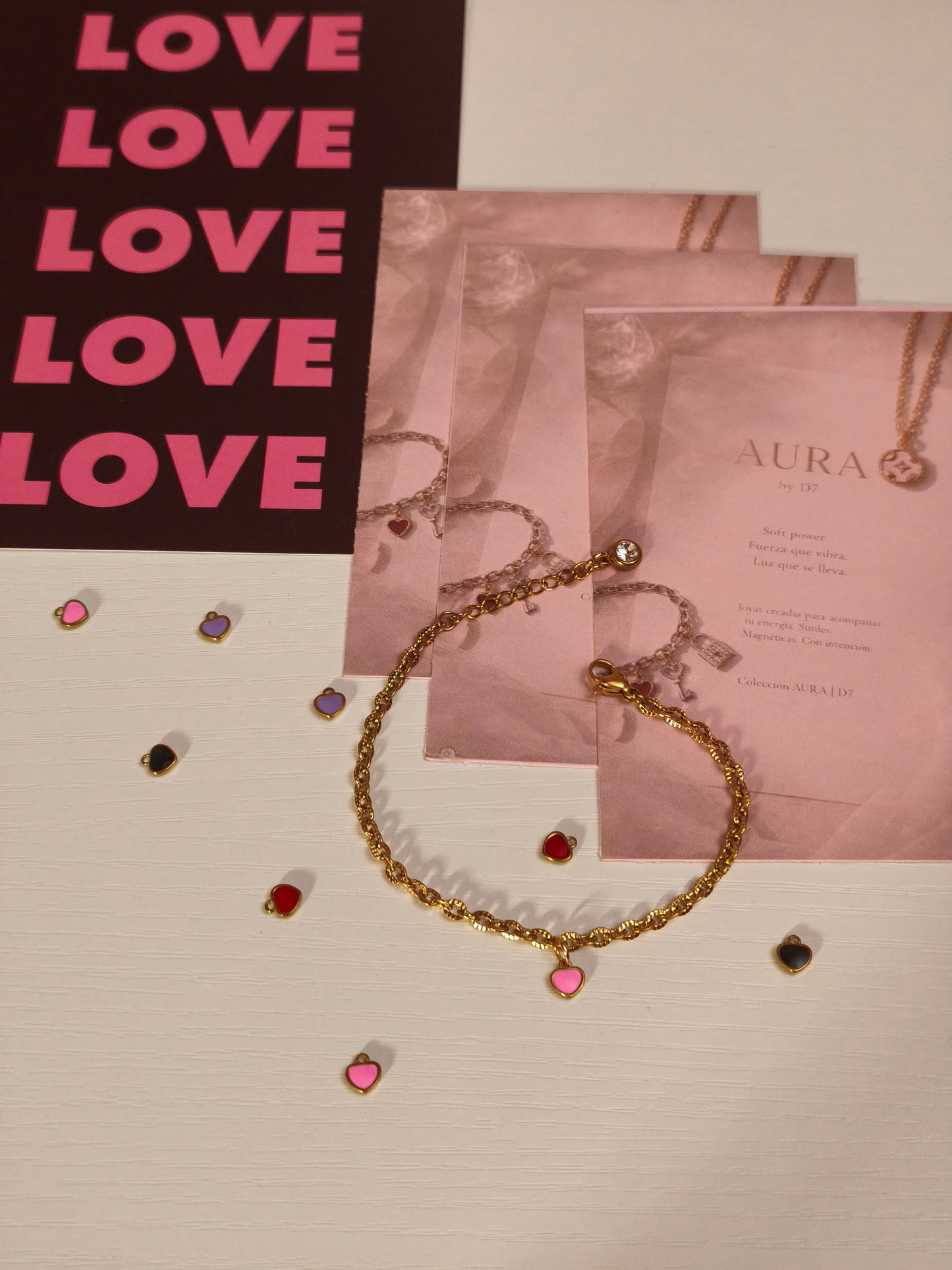 Pulsera AURA Pink Glow – Colección AURA | D7