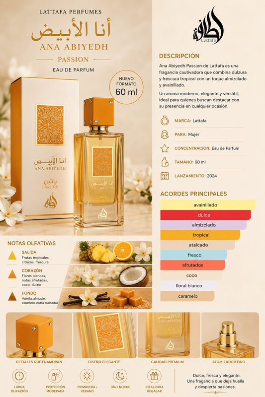 Perfume Ana Abiyedh Passion Lattafa