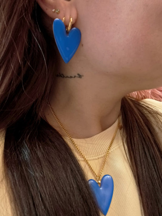 Pendientes CORA Azul Oro - RESET x D7