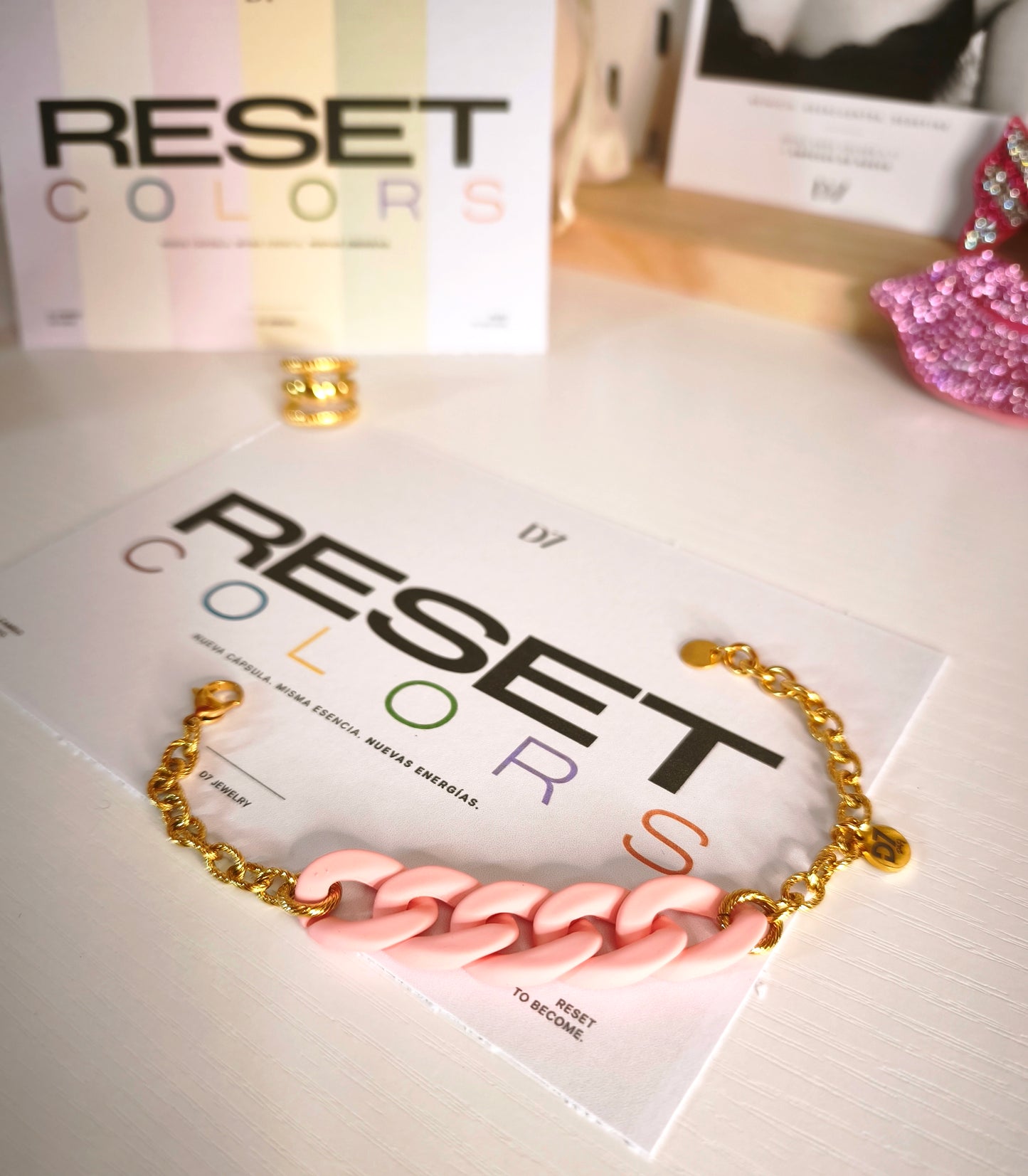 Pulsera COLORS ROSA ORO - RESET x D7
