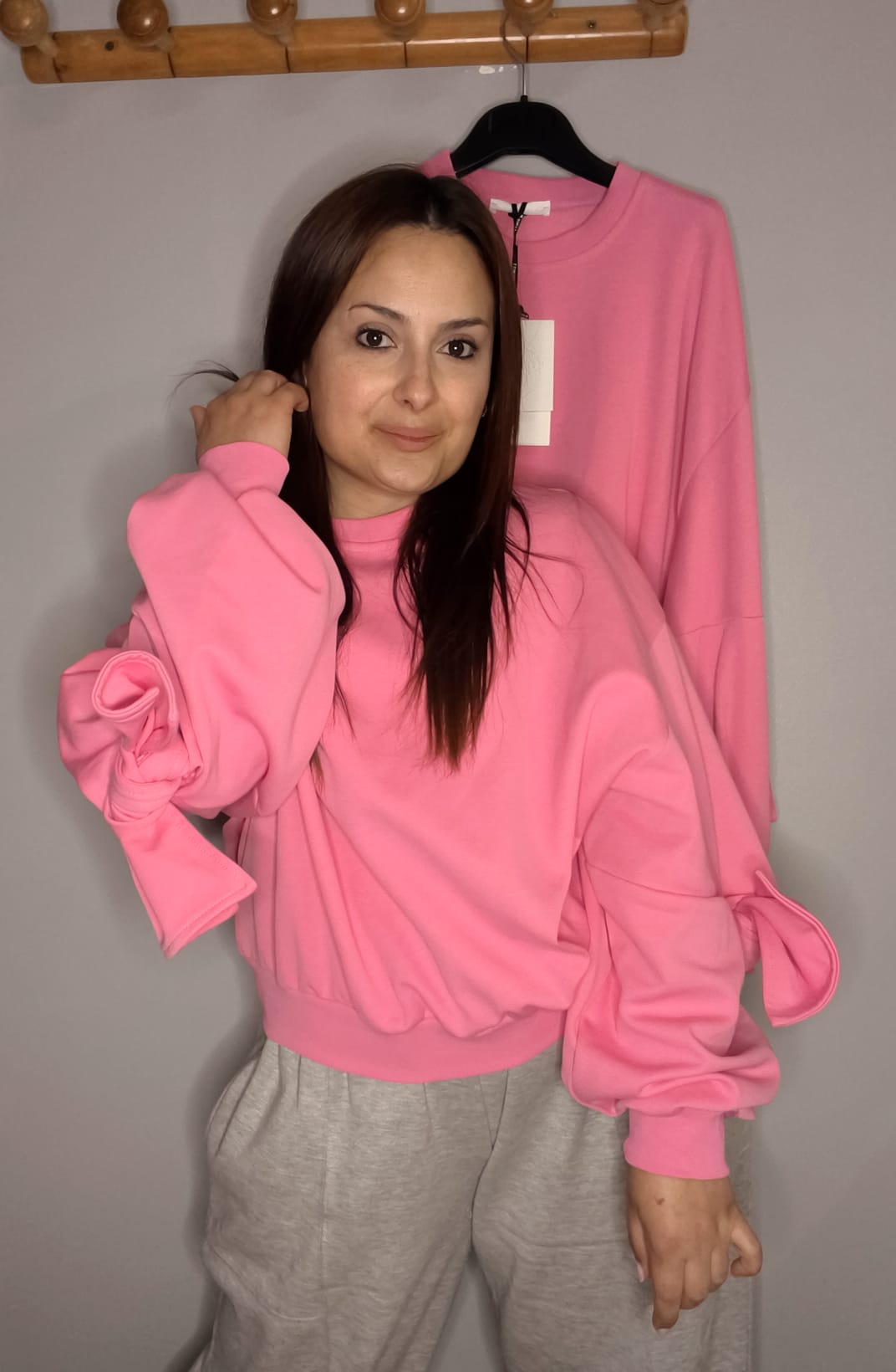 Sudadera Lazo Fucsia - LUMINA