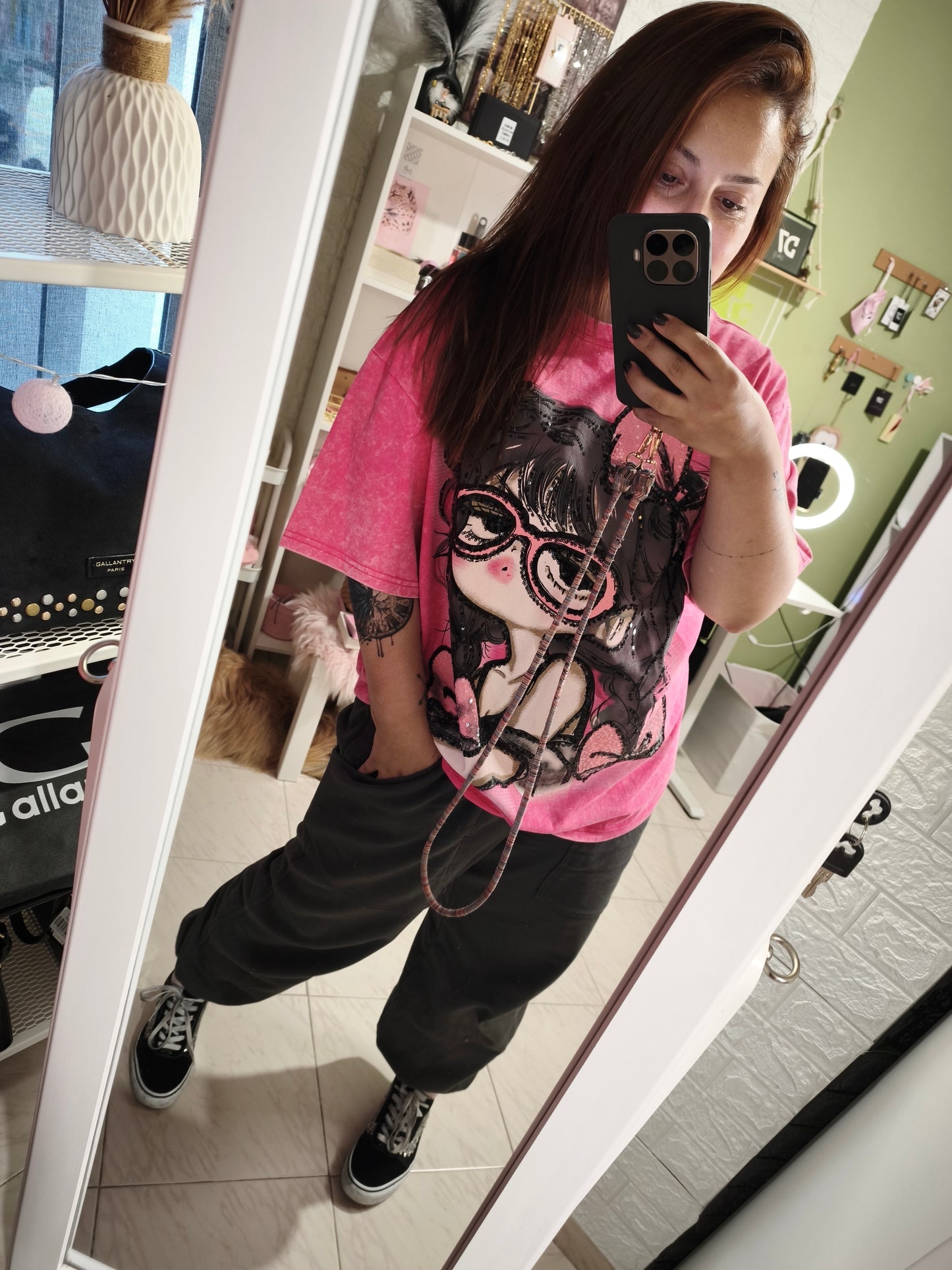 Camiseta Lady Fucsia OVER