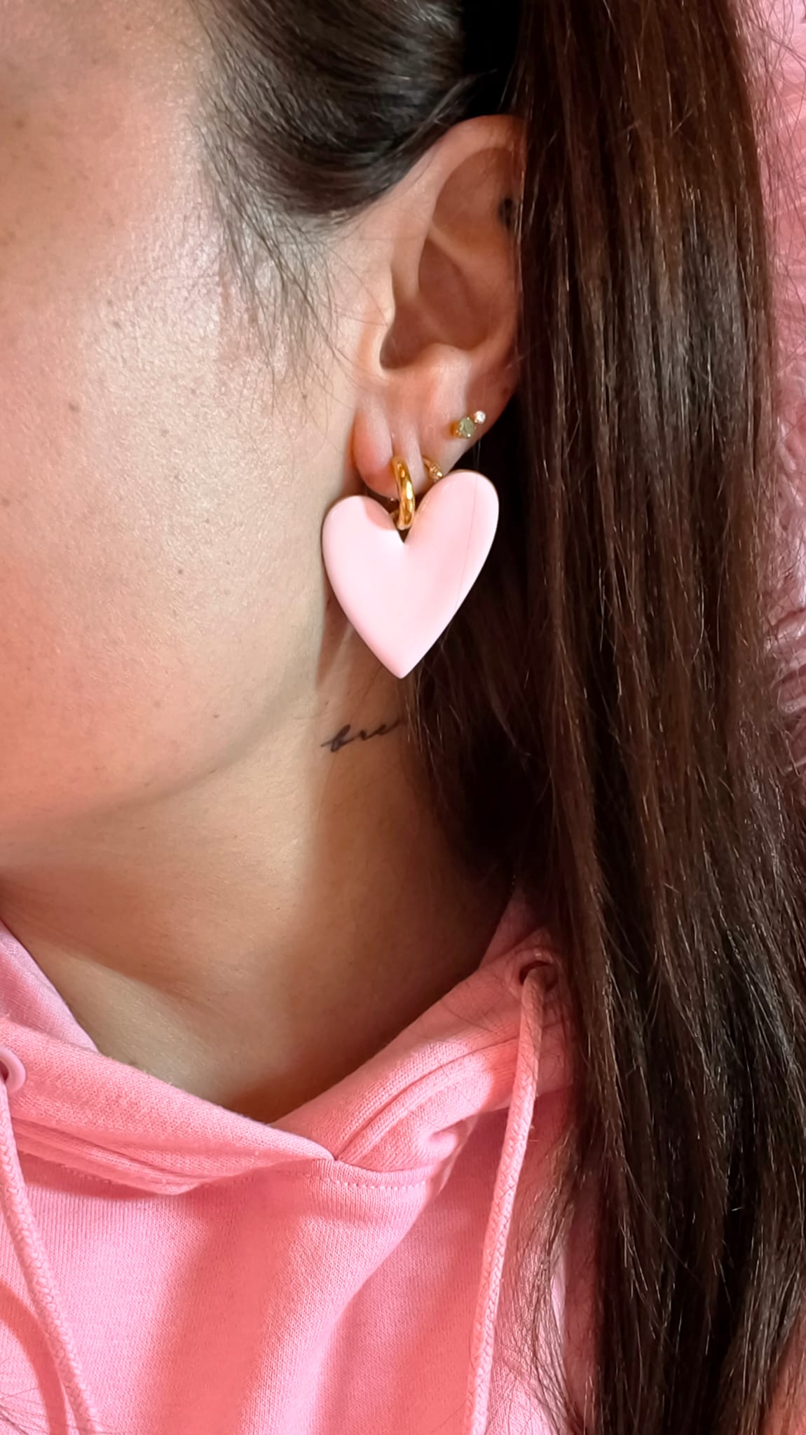 Pendientes CORA Rosa ORO -  RESET x D7