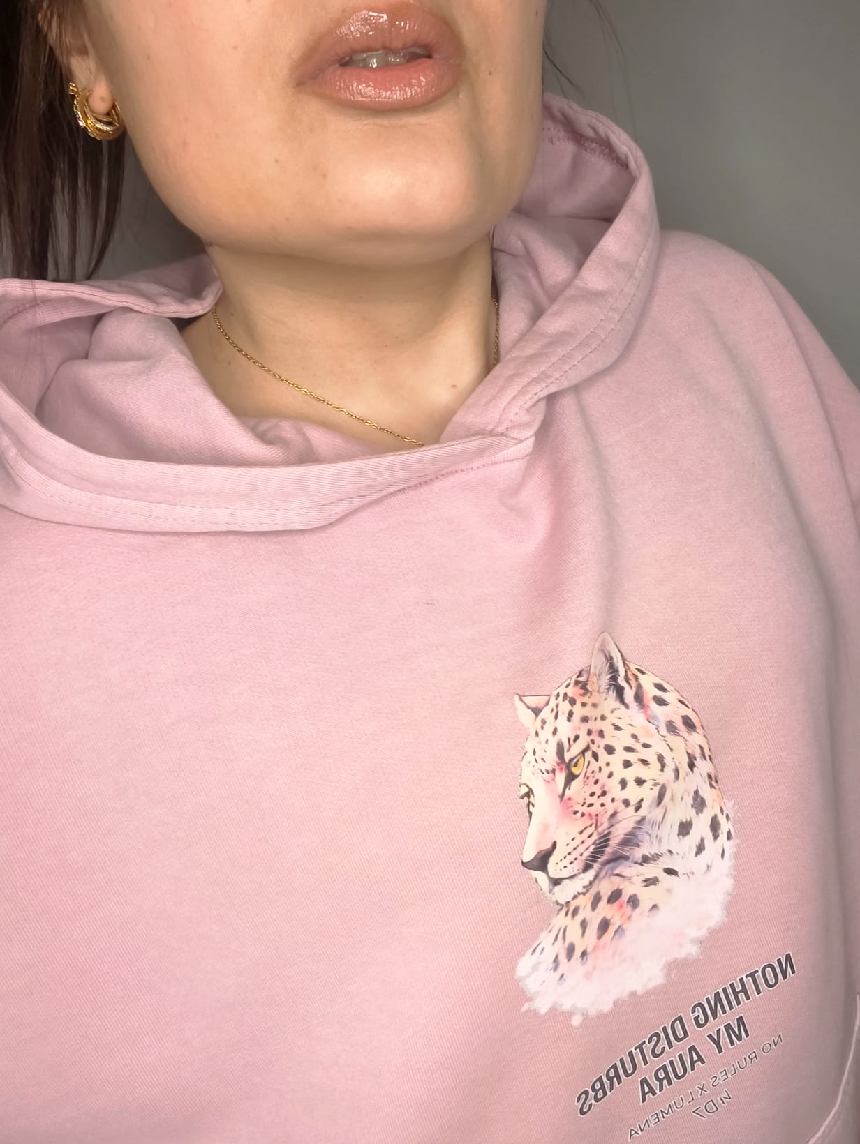 Sudadera NR Lúmena - Rosa Capucha