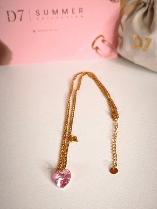 Collar Coco Swarovski Pink