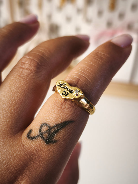 Anillo Love Oro D7 Brand