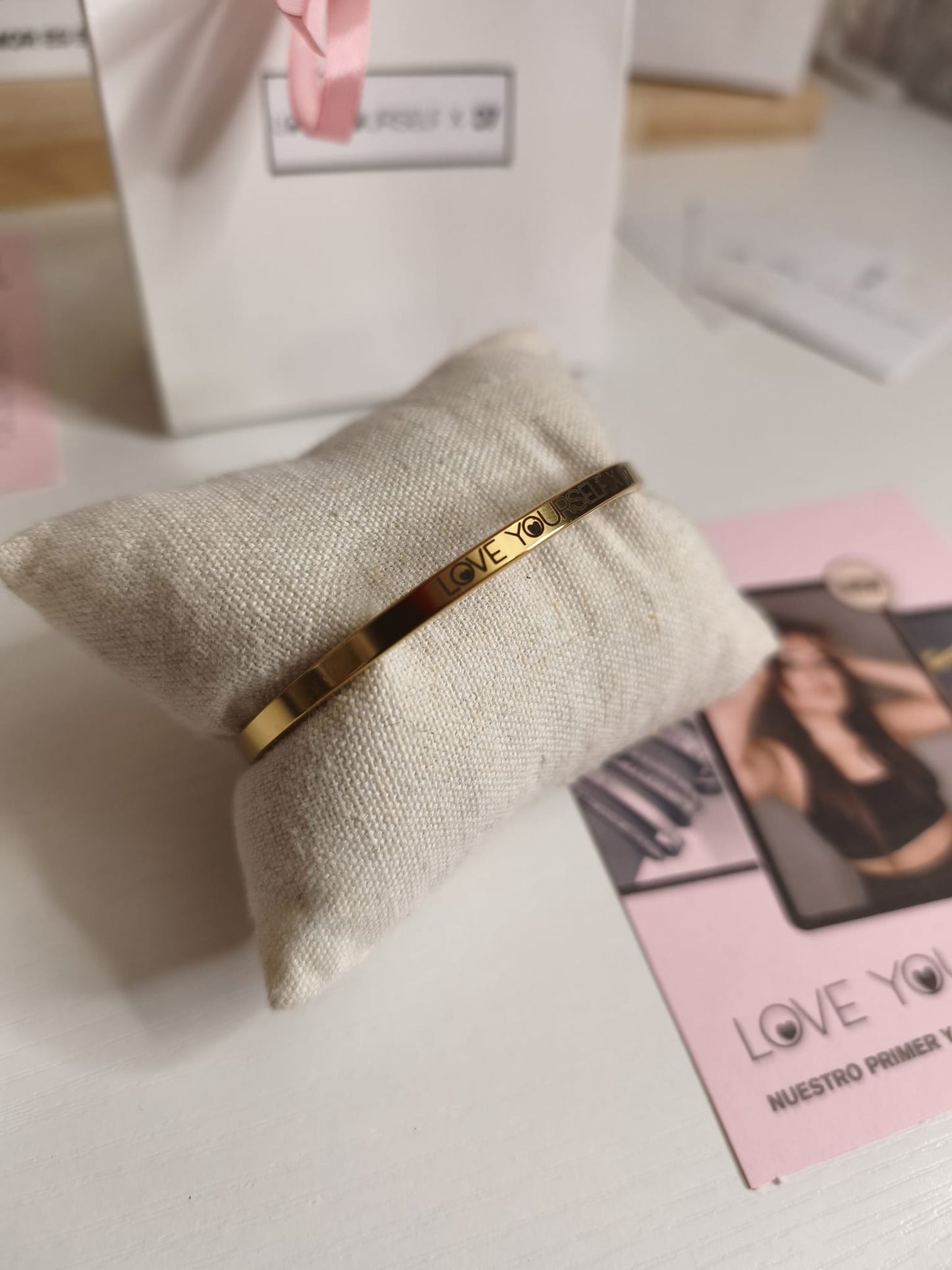 Pulsera Love Yourself x D7 - Oro