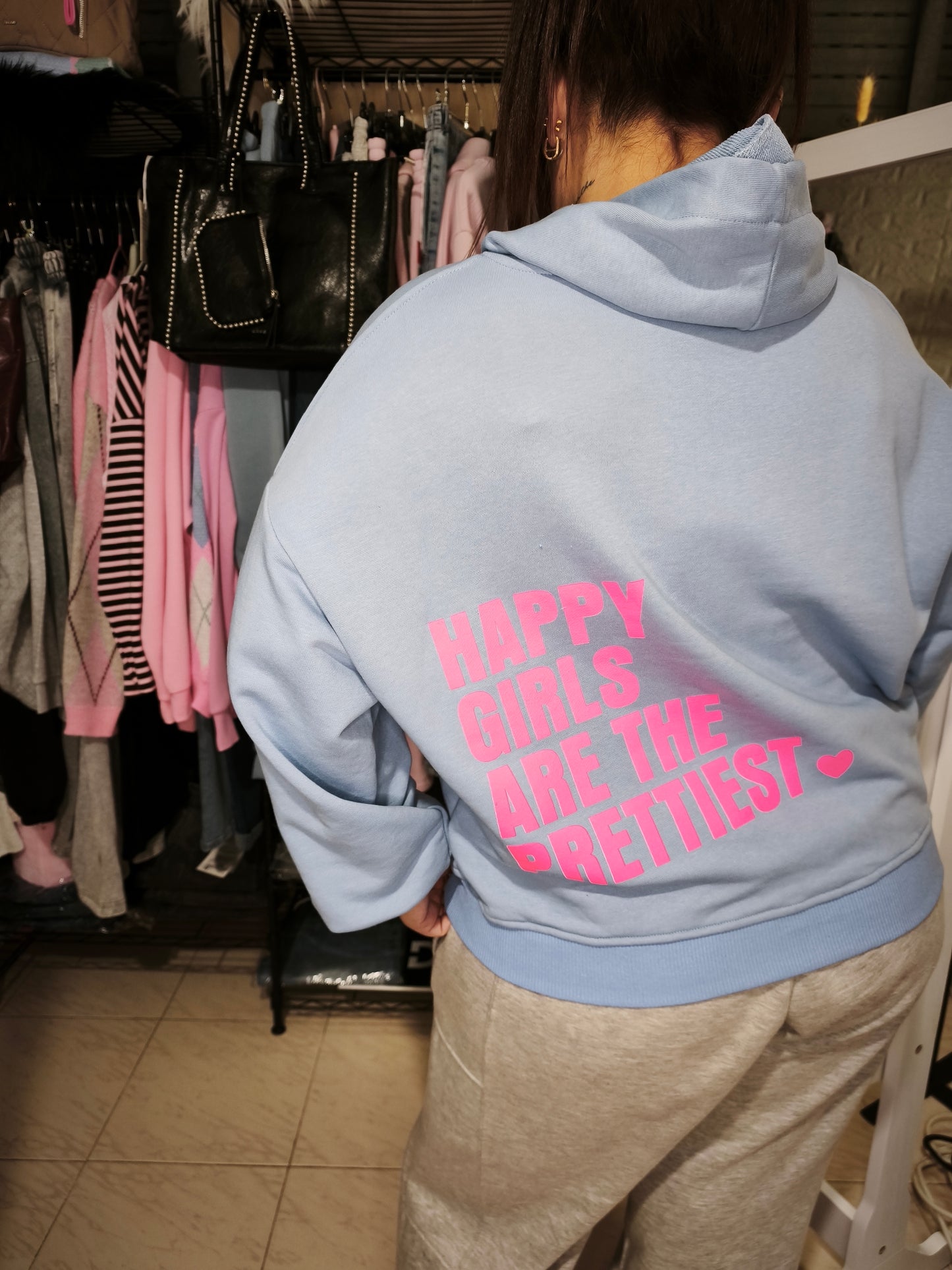 Sudadera GIRL Celeste 🩵