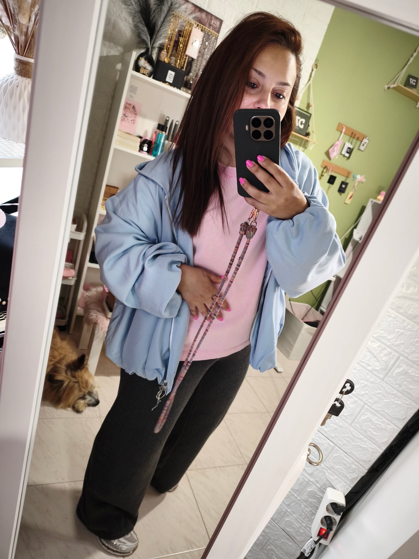 Chaqueta Volumen Estela - Celeste