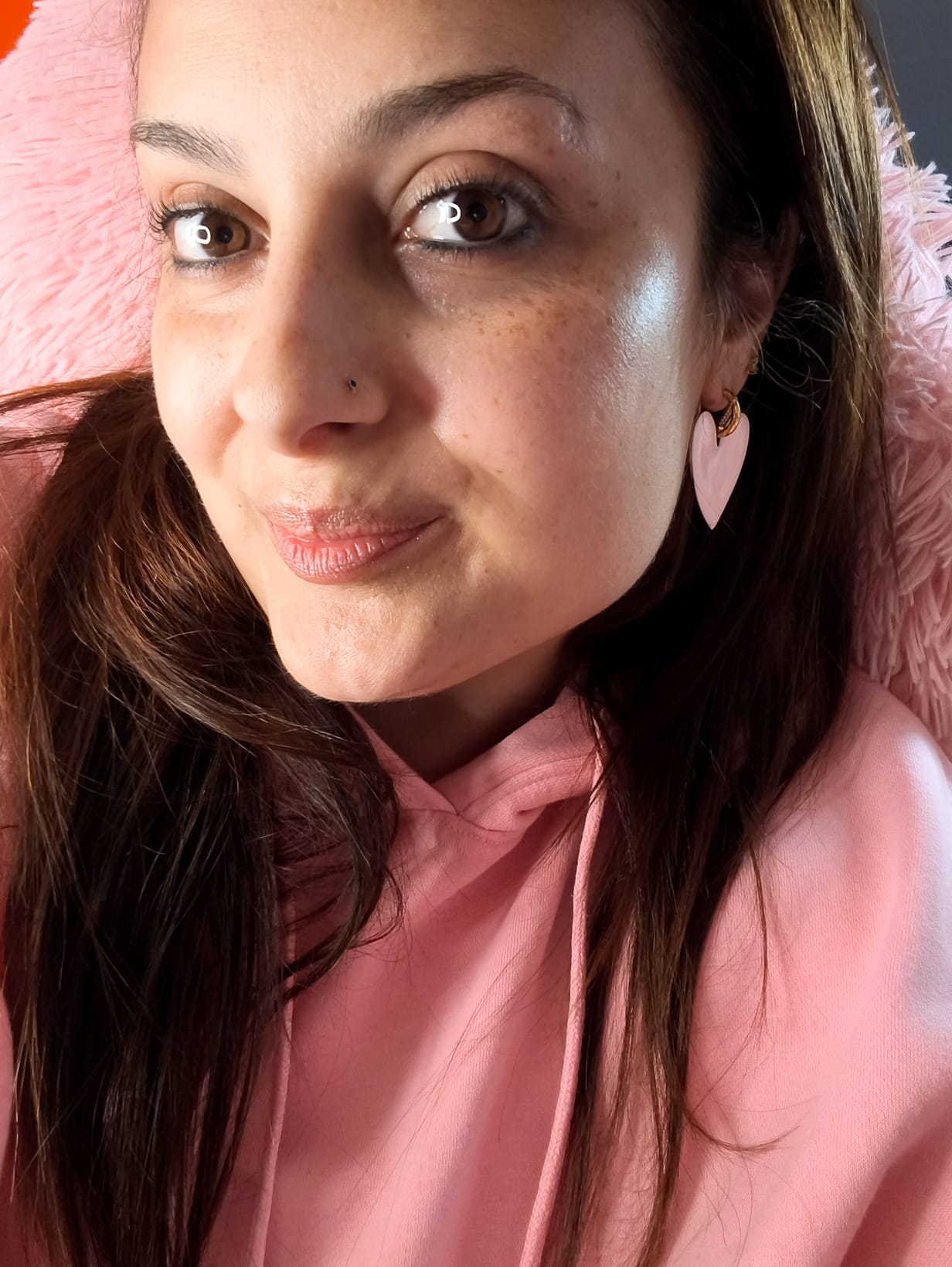 Pendientes CORA Rosa ORO -  RESET x D7