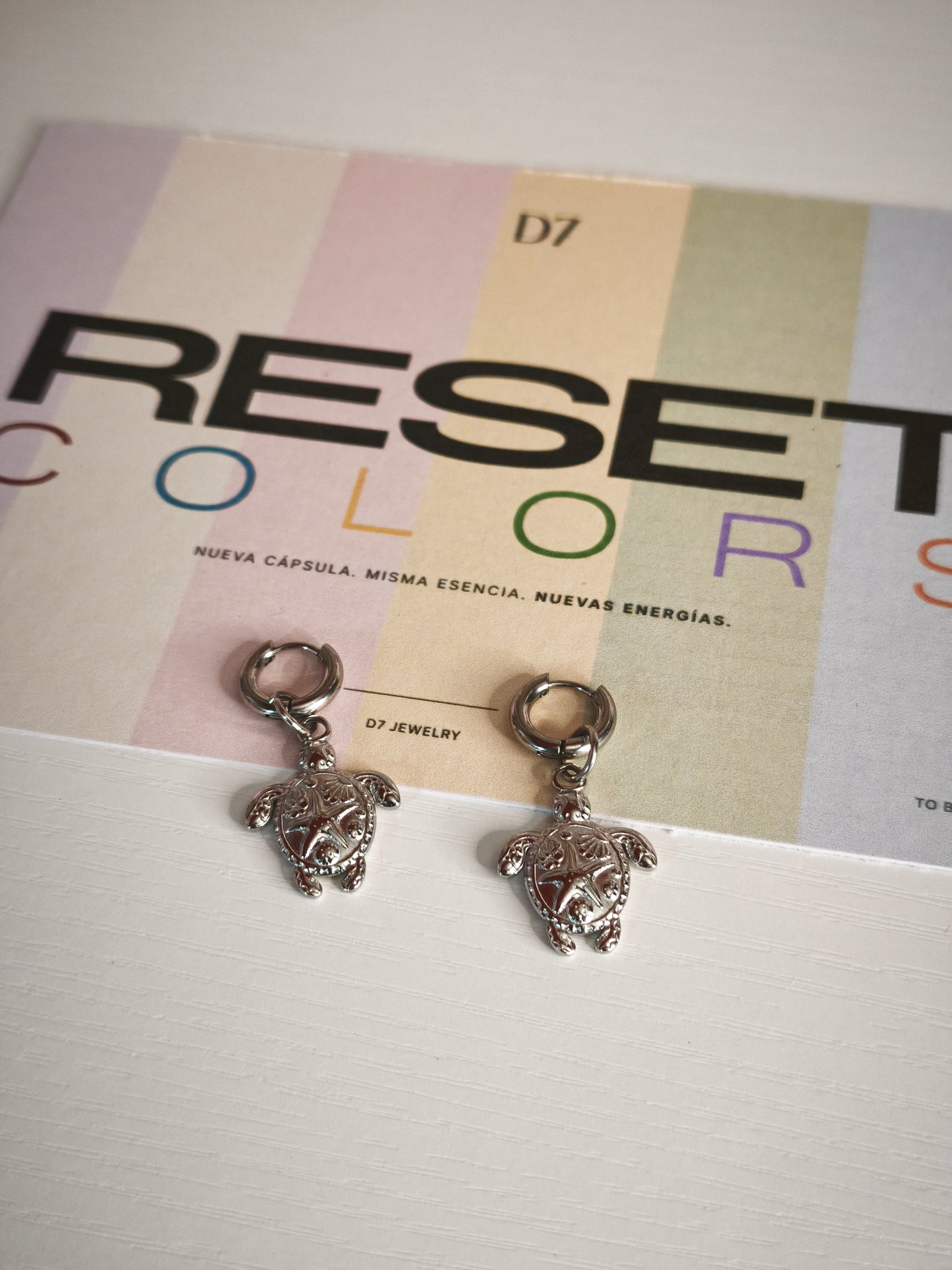 Pendientes TORTU PLATA - RESET x D7