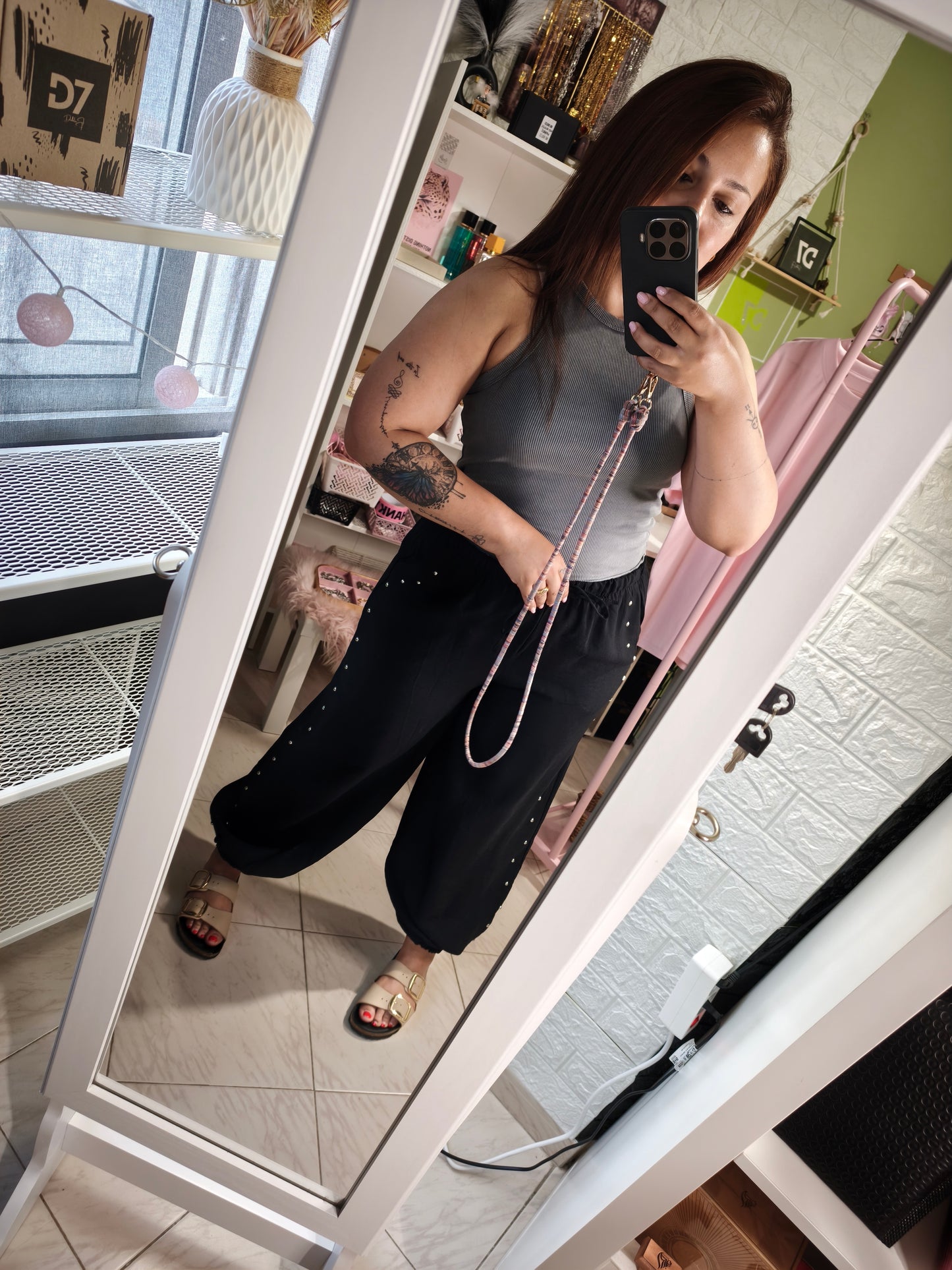 Pantalón Tachuelas Negro