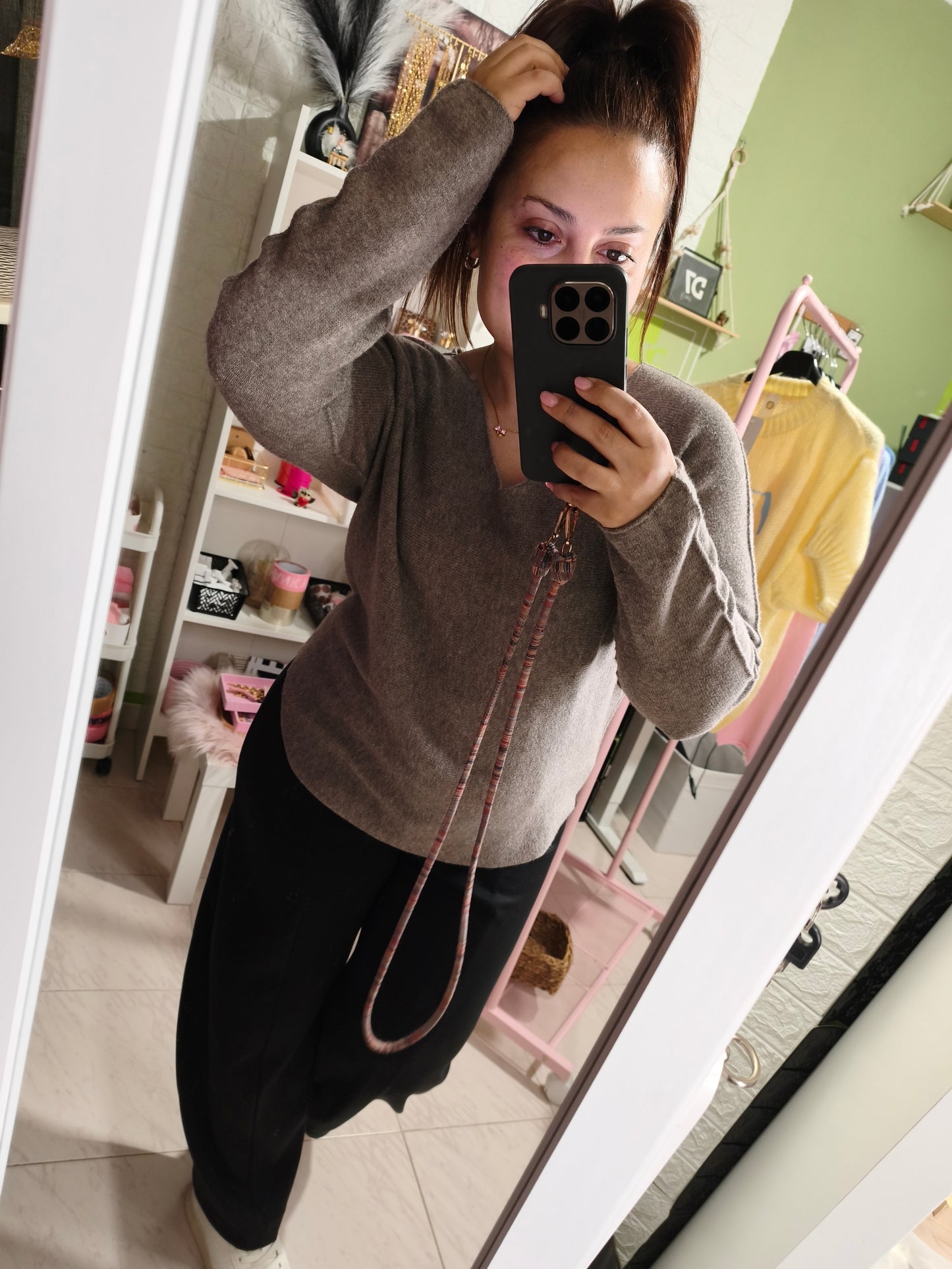 🤎 Jersey Básico Gris Pardo/ Marrón