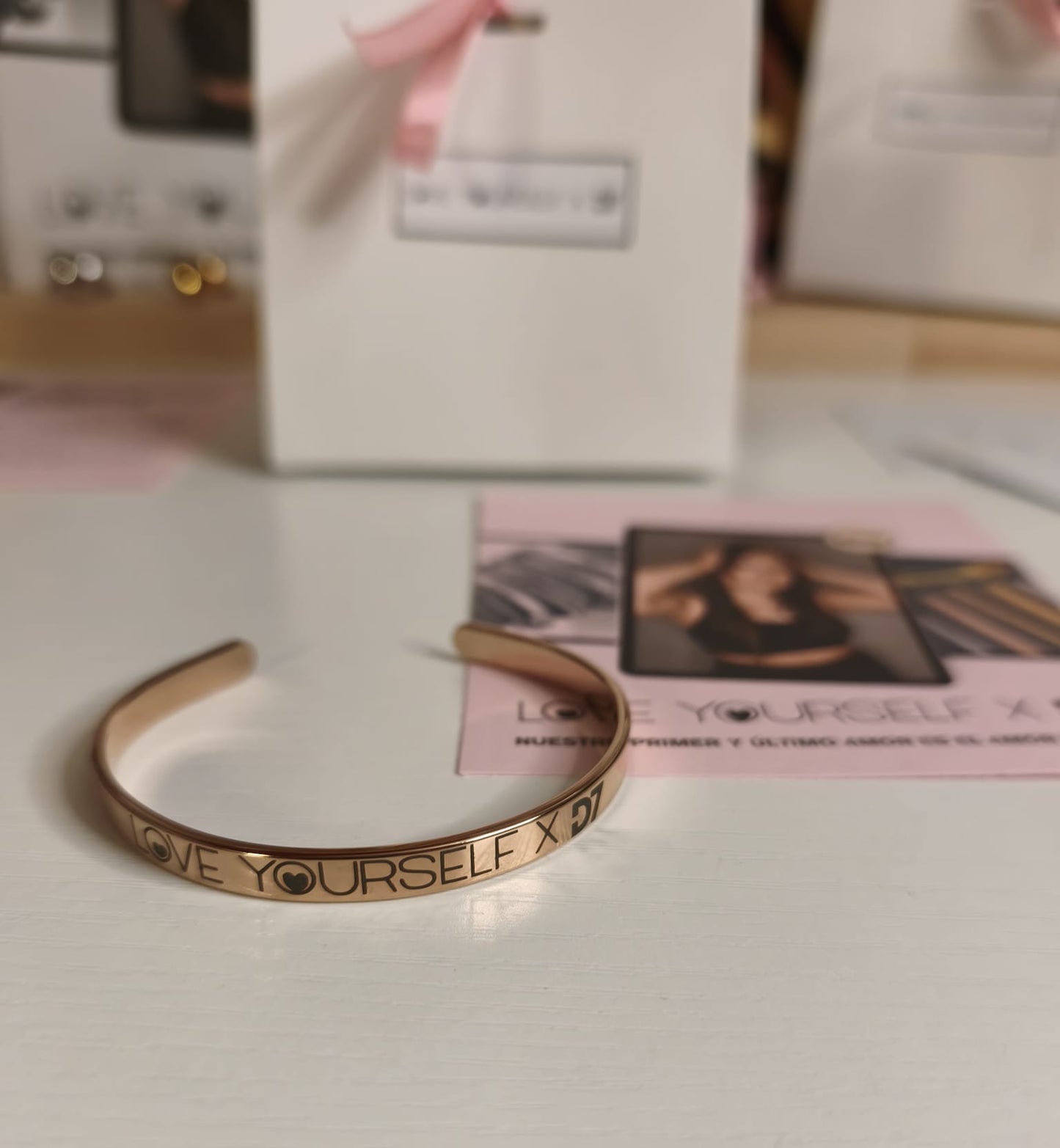 Pulsera Love Yourself x D7 - Oro