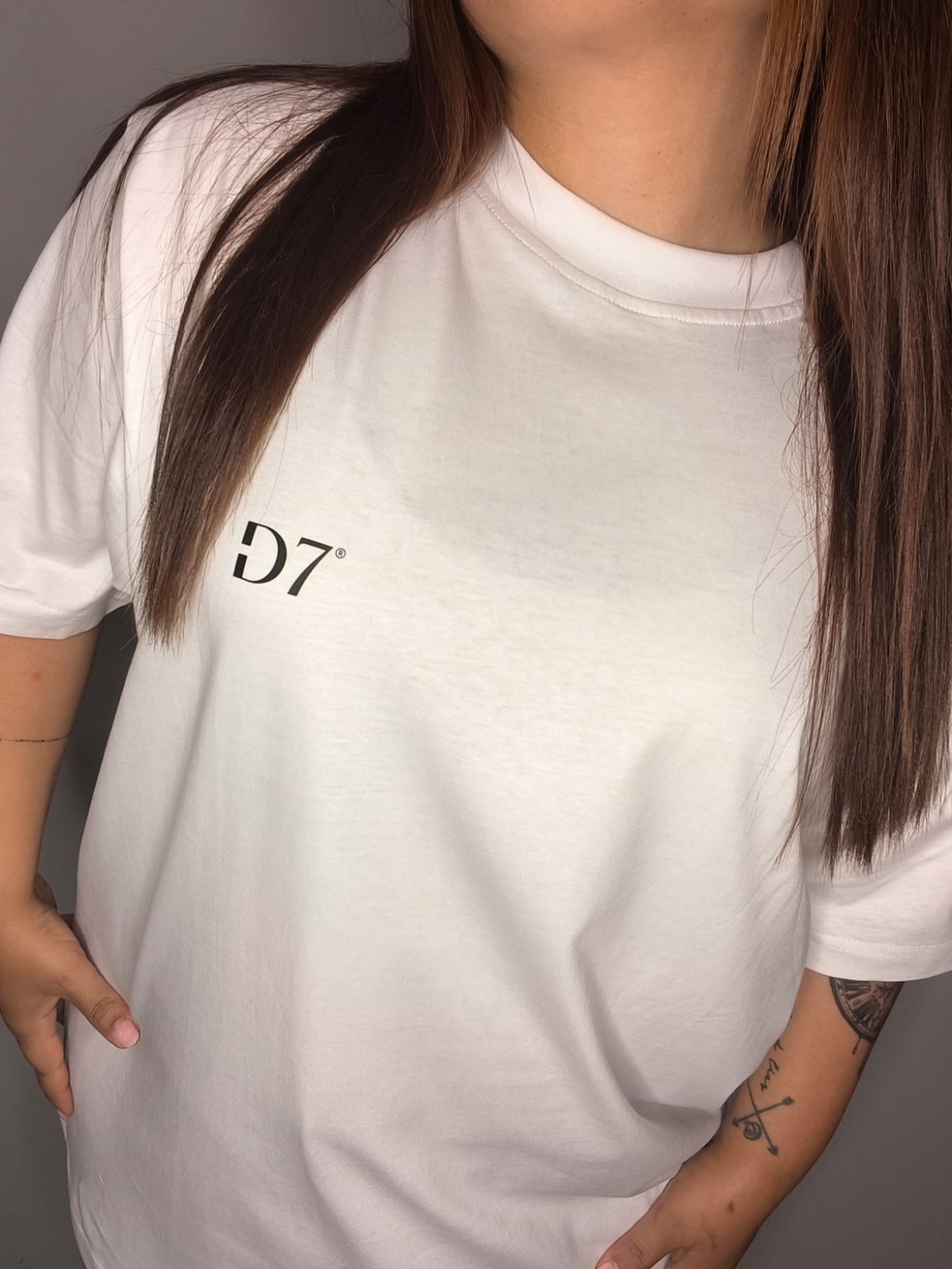 Camiseta Oversize Comfy Blanco - D7 Brand