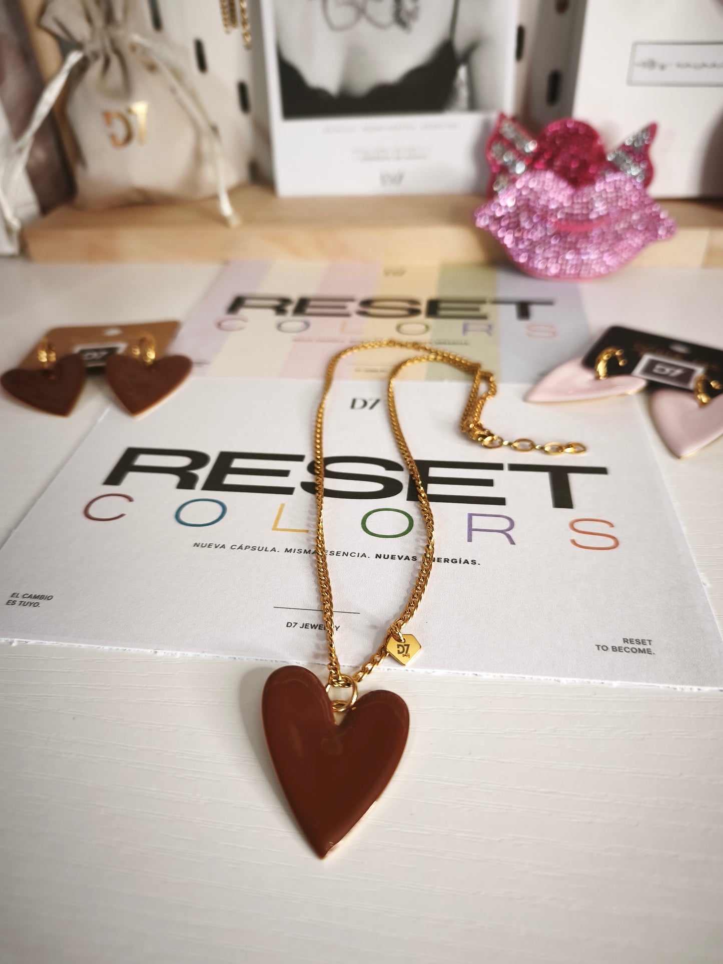 Collar CORA CHOCO ORO - RESET x D7