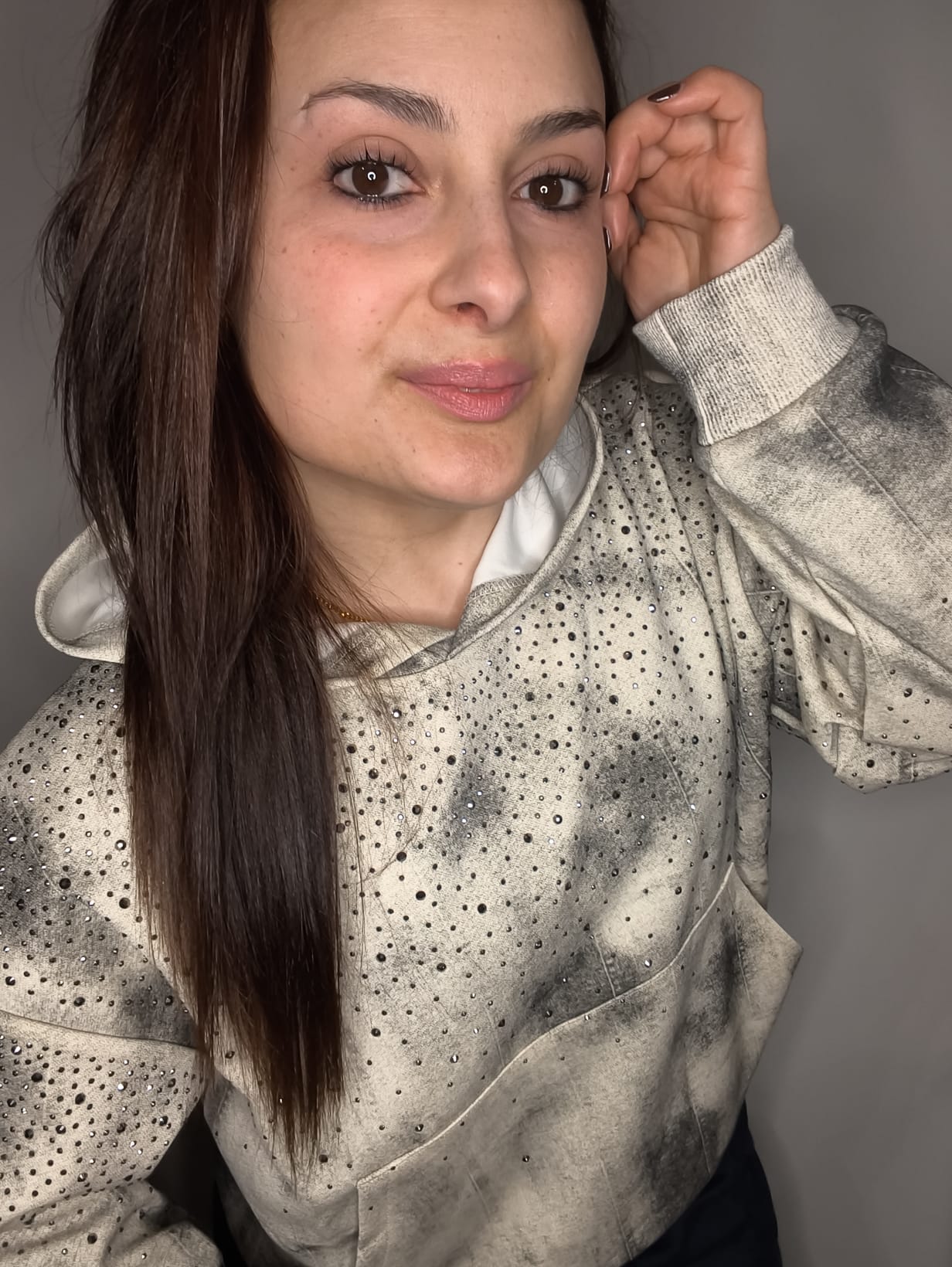 Sudadera Luna Gris 🩶 & Strass