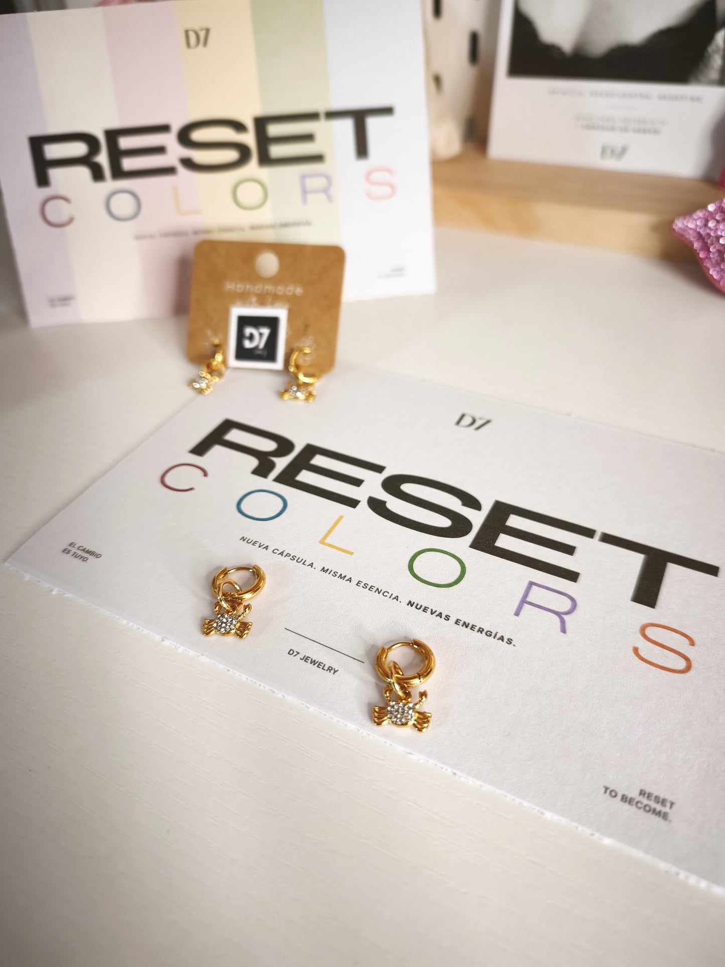 Pendientes CANGREJO Oro - RESET x D7