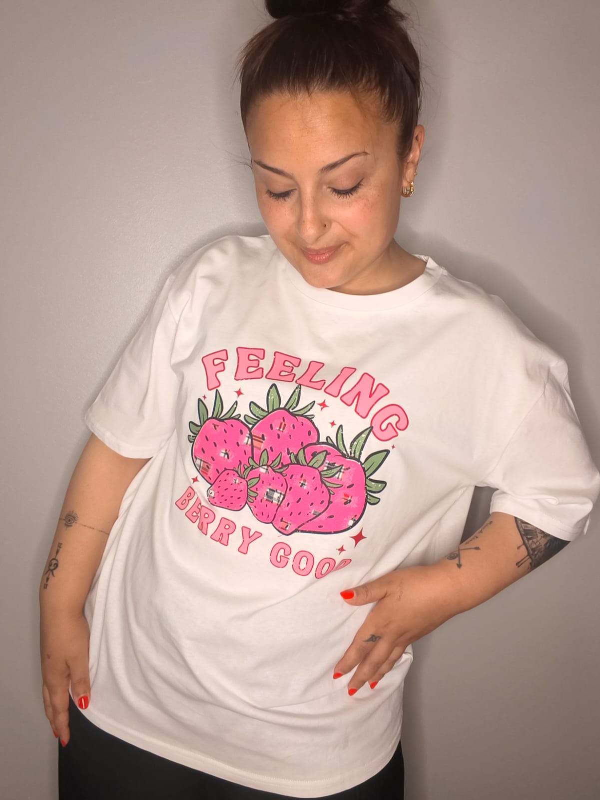 Camiseta Fresas Over