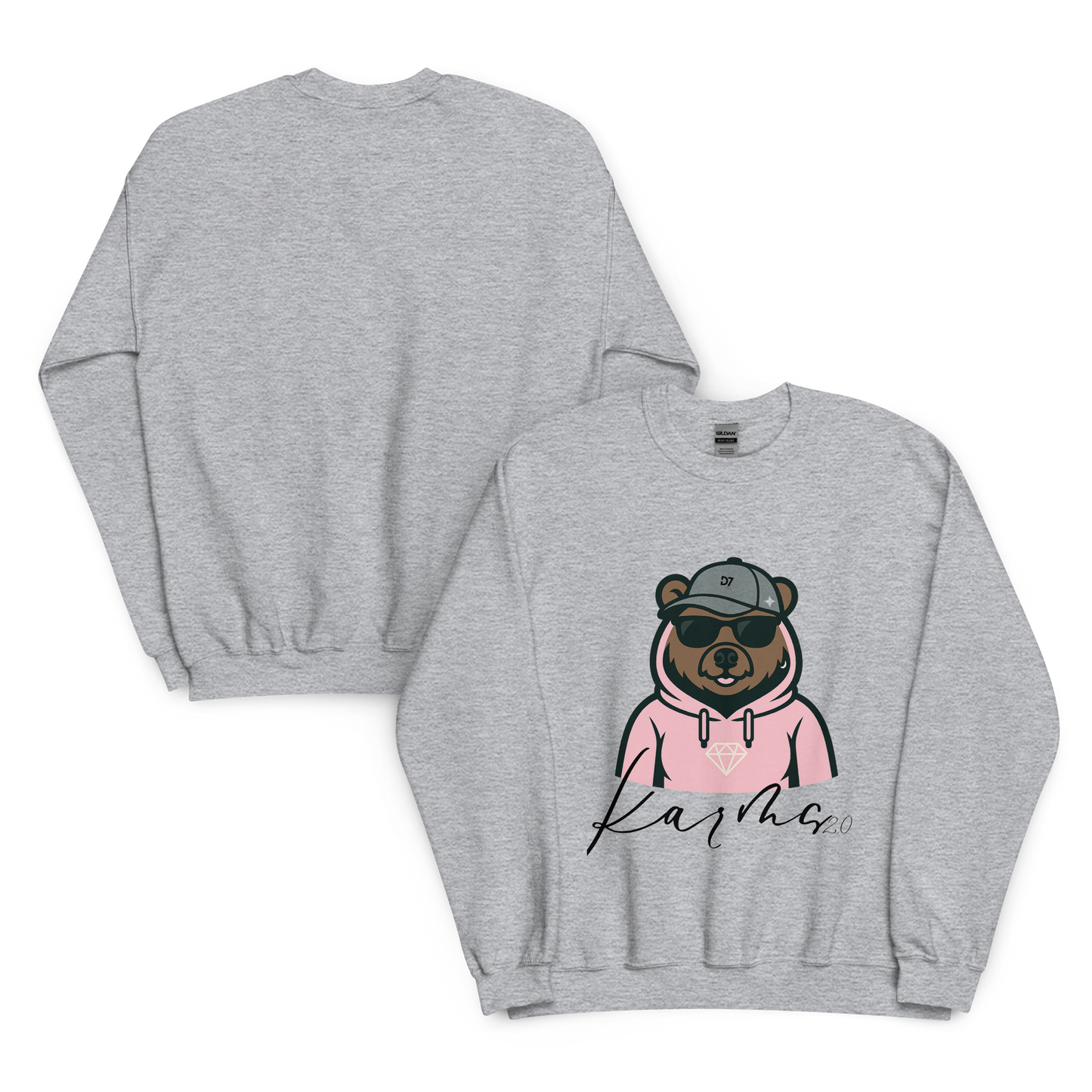 Sudadera Karma 2.0. Gris Sport - D7